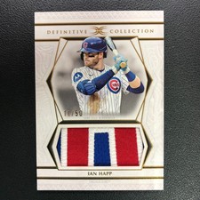 2025 Topps Definitive Jumbo Patch Relic Ian Happ /50 Cubs