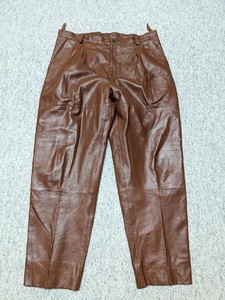 パンツ 1990s pig leather buggy pants vintage Vintage 1990s Pig Leather Buggy Pants Black Size 82 104cm