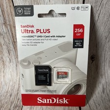 SanDisk Ultra PLUS 256GB microSD NEW - Sealed K