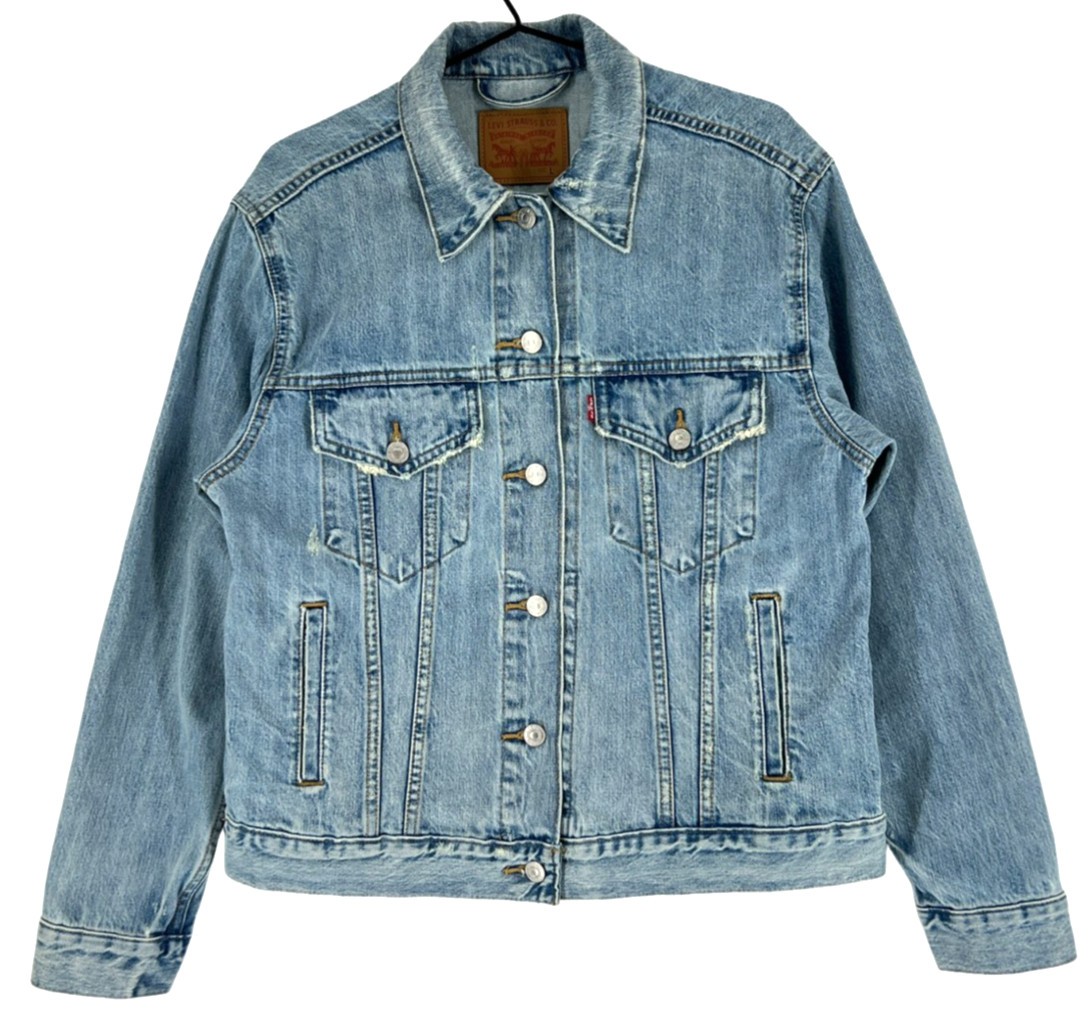 LEVIS STRAUSS & CO Women Denim Trucker Jacket Coat Size L