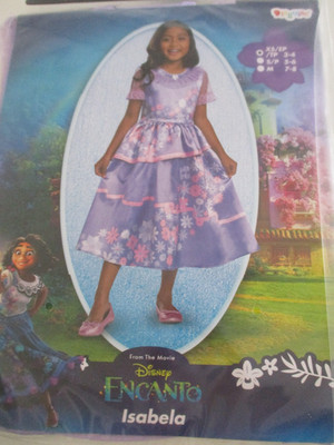 Disney Encanto '' Isabela '' Kostüm / Kleid Gr 3-4 (98/104) LaR-B8)