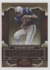 2009 Playoff Contenders Legendary Gold 34/100 Raymond Berry #71 HOF 18aq