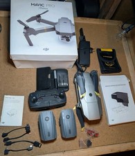 DJI Mavic Pro Platinum Fly More Combo Drone with multiple accessories