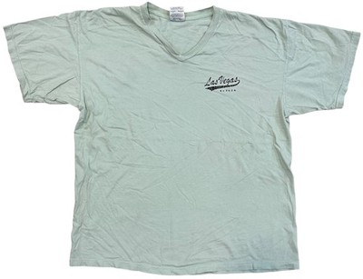 Comfort Colors Las Vegas Nevada Graphic T-Shirt XL Mint Green Short Sleeve