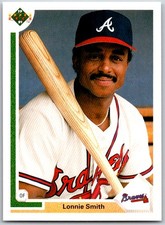 ⚾ 1991 Upper Deck #305 Lonnie Smith Atlanta Braves