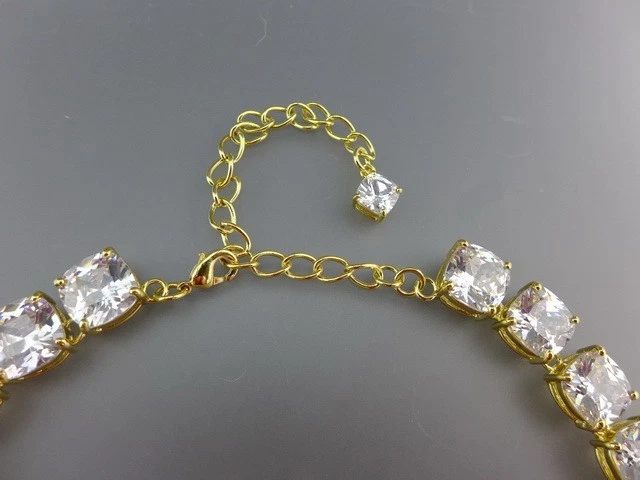 Теннисное ожерелье Kenneth Jay Lane KJL Couture с градуированным хрустальным камнем фара - Изображение 3 из 4