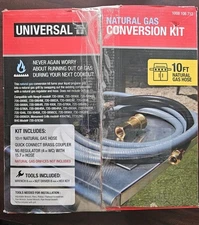 Universal Natural Gas Conversions Kit 1008 106 712 with 10ft of Natural Gas Hose