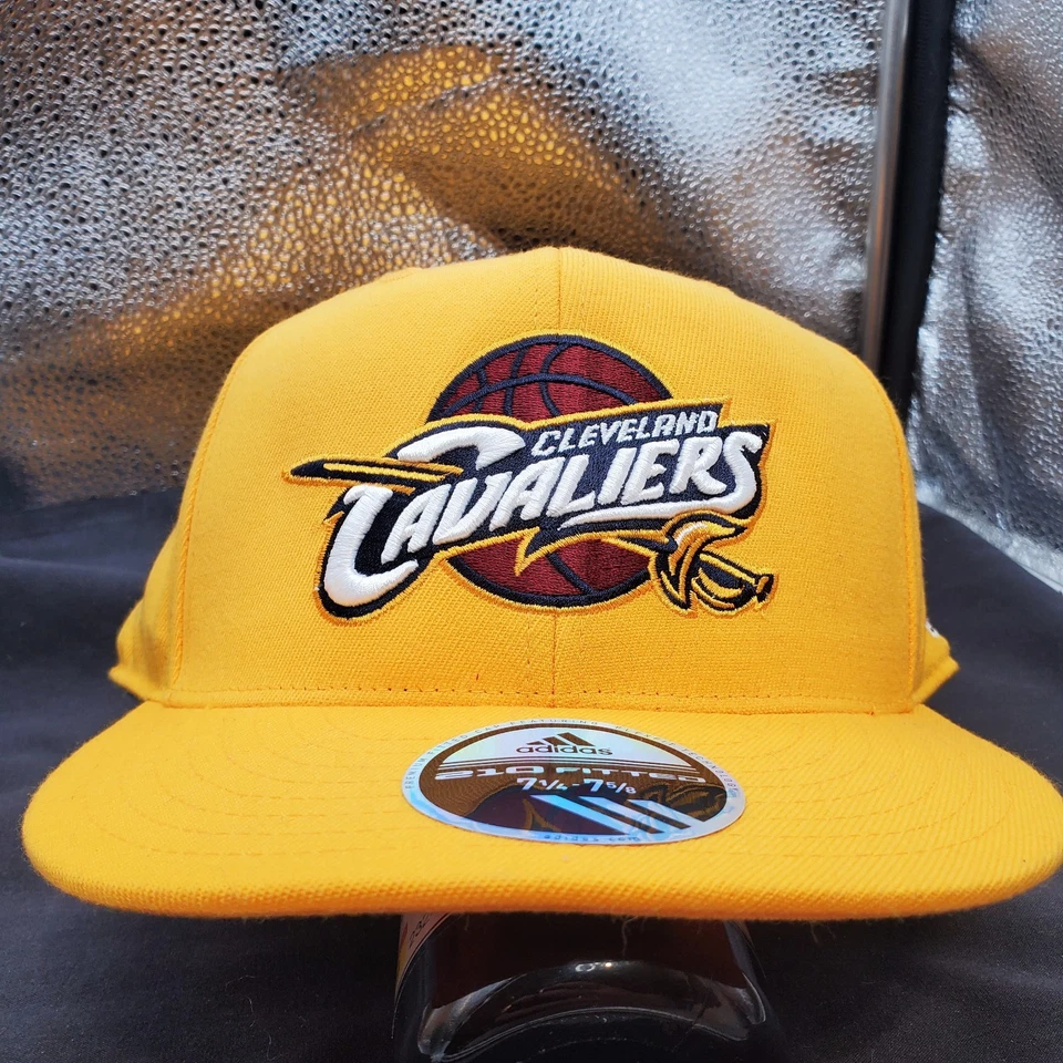 Cleveland Cavaliers Yellow Basketball Adidas Hat Baseball Cap Yellow 7 1/4-7 5/8 - Image 2 of 4