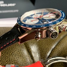 2025 TAG Heuer Carrera Calibre 16 CV201AR Blue Dial Chronograph Wristwatch -Mint 11