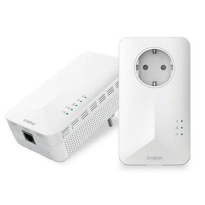 Powerline Adapter 1000 Mbit/s WLAN Wi-Fi 5 Gigabit Ethernet Eingebaute Steckdose