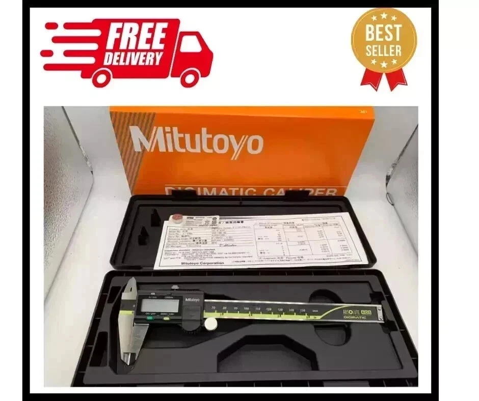 Genuine Mitutoyo 500-196-30 150mm/6" Digital Digimatic Caliper – Precision Stain