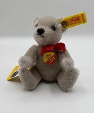 Steiff Gray Teddy Bear 0207/14 5  Mohair Jointed All IDs 1985 Vintage