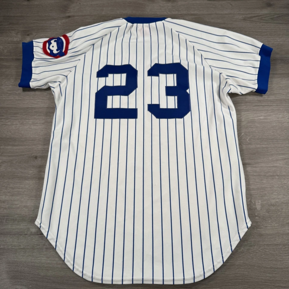 Vintage Ryne Sandberg Jersey Chicago Cubs 44 Pinstripe MLB Baseball Wilson 80s - Image 2 of 4