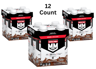 #ad #ad Muscle Milk Genuine Protein Shake Chocolate 11 fl oz Carton 12 Count Free Ship $19.90