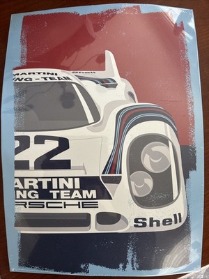 Porsche 917 Martini, Race, Team Metal Advertising Display