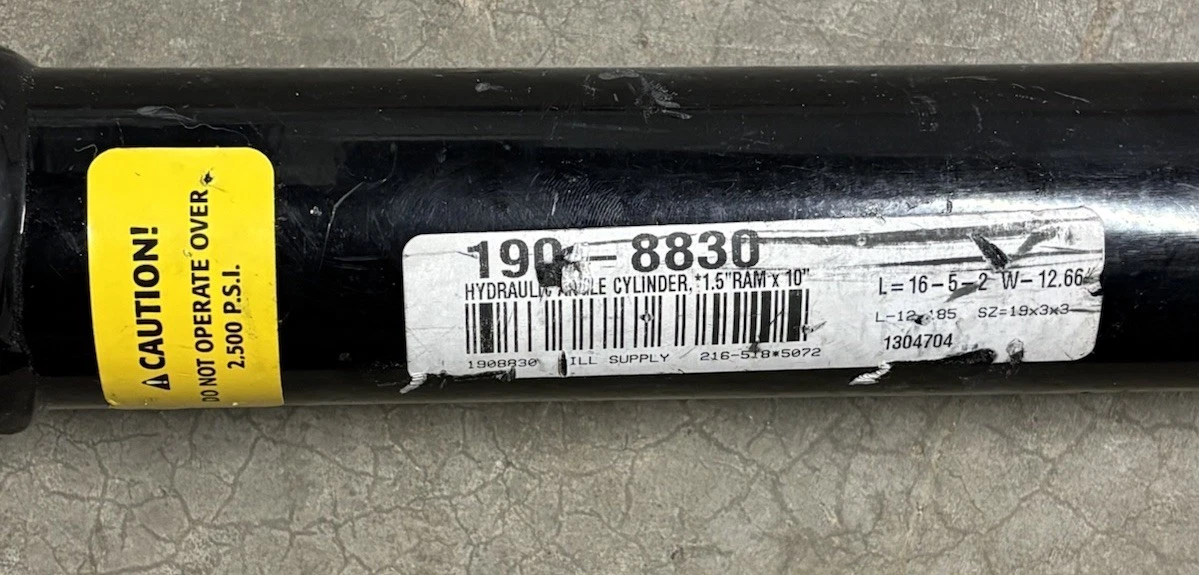 Power Angling Cylinder for Boss HYD-190-8830 Smart Hitch 1.5 X 10 in photo 2