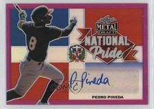 2021 Leaf Metal Draft National Pride Pink Rainbow 4/20 Pedro Pineda Auto 8d2