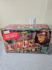 Vintage 1994 Mr Christmas Santa’s Music Animated Toy Chest Box ● ISSUES READ