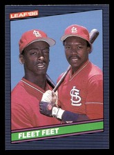 1986 Leaf #225 Fleet Feet (Willie McGee / Vince Coleman)