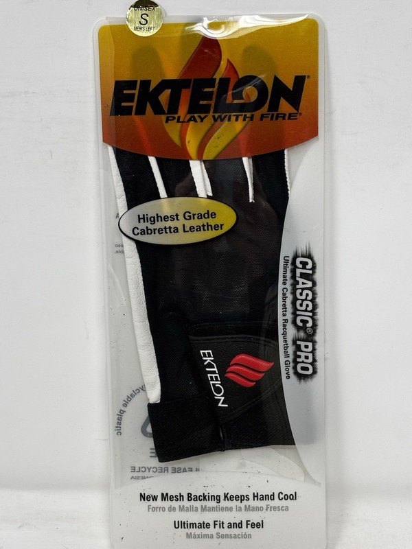 Ektelon Racquetball Glove Classic Pro Play with Fire Small Left NIP