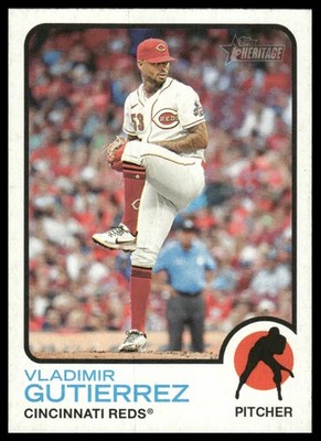 Vladimir Gutierrez 2022 Topps Heritage #415 Cincinnati Reds