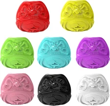 200pcs Disposable Tattoo Ink Cups with Base, 8 Colors Pigment Caps