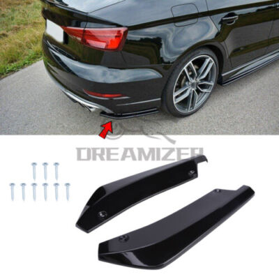 Heckspoiler Stoßstange Lippe Flap Heck Diffusor für Audi A3 S3 A4 A6 A7 B8 S4 S5