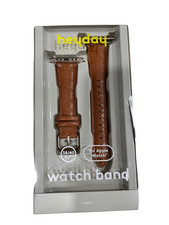 Heyday Apple Watch Band, Brown Faux Leather 38/40mm- Croc