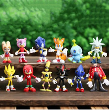 12Pcs Sonic The Hedgehog Action Figures Doll Model Collectible Toys Kid's Gift