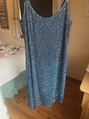 princess polly baby blue dress Jaded London Dress Womens 2XS Black Crochet Sequin Laddered Halter Maxi  Bodycon main image 0