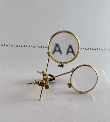Eye loop Spectacles Glasses With Clip on Double Lens 5x and 10x power.