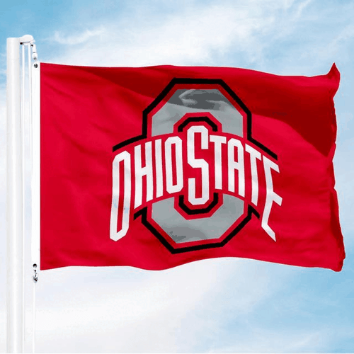 NCAA Ohio State Buckeyes College 3x5 Foot Flag with 2 brass Grommets Outdoor for