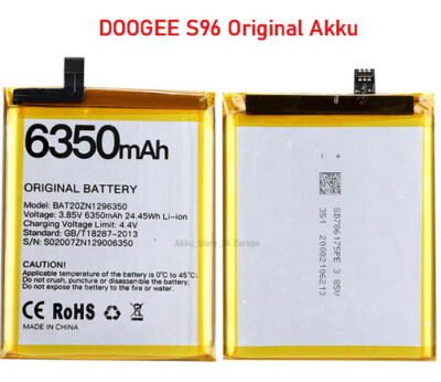 Doogee S96  Akku -  6350mAh - BAT20ZN1296350 - Original - DHL Versand