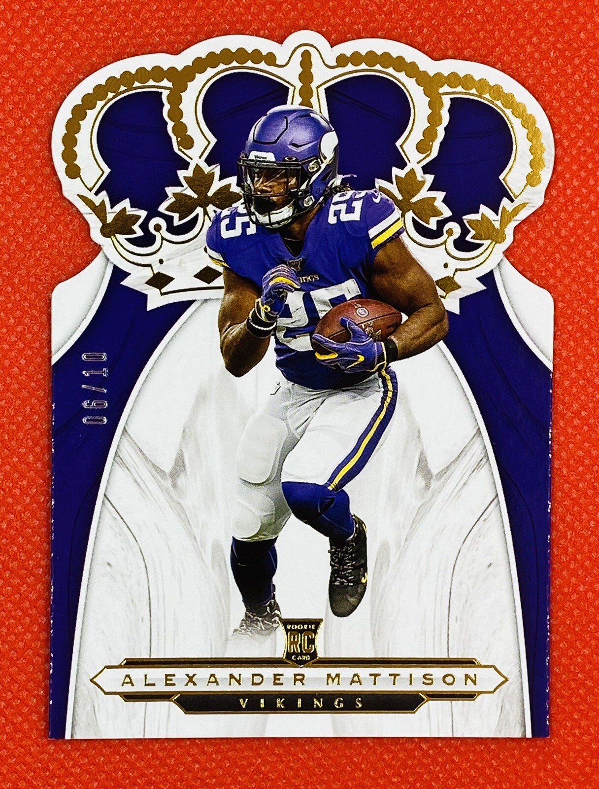 ALEXANDER MATTISON 2019 Chronicles Crown Royale Gold /10 Rookie RC Vikings