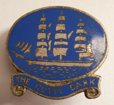 The Cutty Sark Emaille Ansteckabzeichen Souvenir - Segelschiff Boot - Handelsmarine