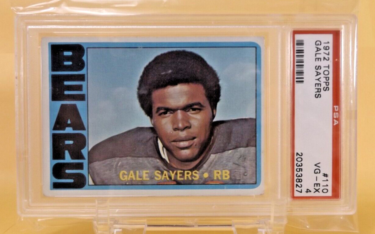 GALE SAYERS - 1972 Topps #110 - PSA VG-Ex 4 - Chicago Bears