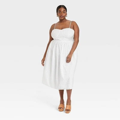 White top eyelet sundress