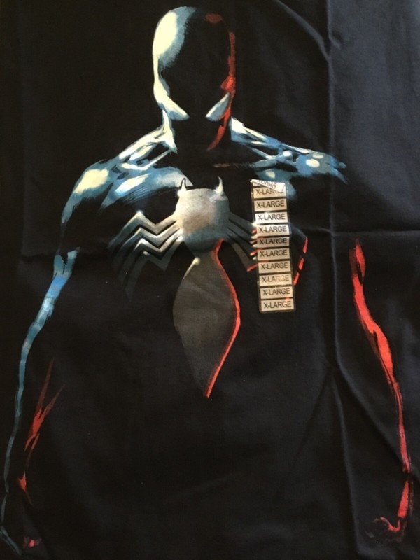 UNWORN DEADSTOCK Marvel SPIDER-MAN Classic SECRET WARS SUIT Men’s XL Graphic Tee