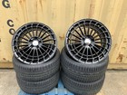 Mercedes 20 AMG STYLE Turbine Alloy Wheels C Class W205 STAGGERED + TYRES