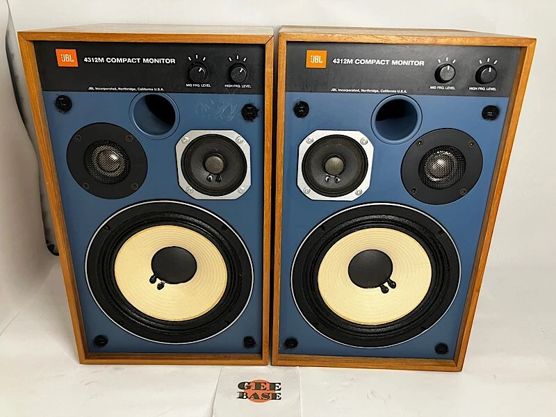 JBL 4312M Blue Line Compact 3 Way LoudSpeaker Speaker Set Free Shipping