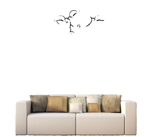 Runtoo Inspirational Quote Wall Decals - Black Vinyl Lettering With Vines & Butterflies, For Living Room, Bedroom, Office