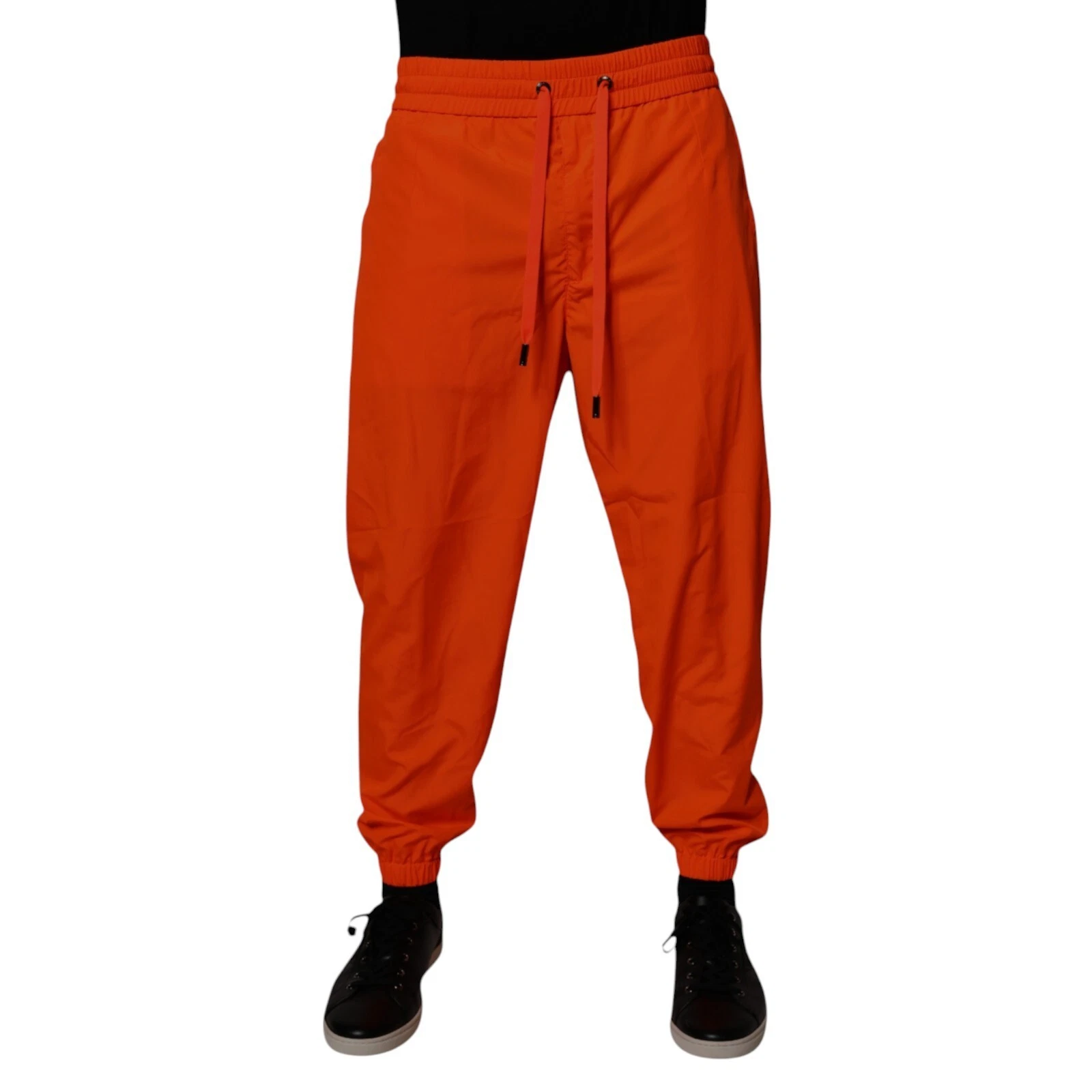 DOLCE & GABBANA Pants Orange Polyester Men Jogger Sweatpants IT48/W34/M 1200usd