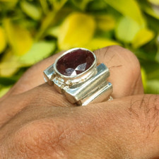 Original Red Ruby Ring with Sterling Silver 925