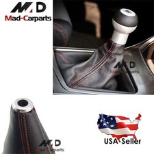 Jdm Sports Red Stitch Black Real Leather Mtauto Shift Knob Shifter Boot Cover Jdm Sports Red Stitch Black Real Leather Mtauto Shift Knob Shifter Boot Cover