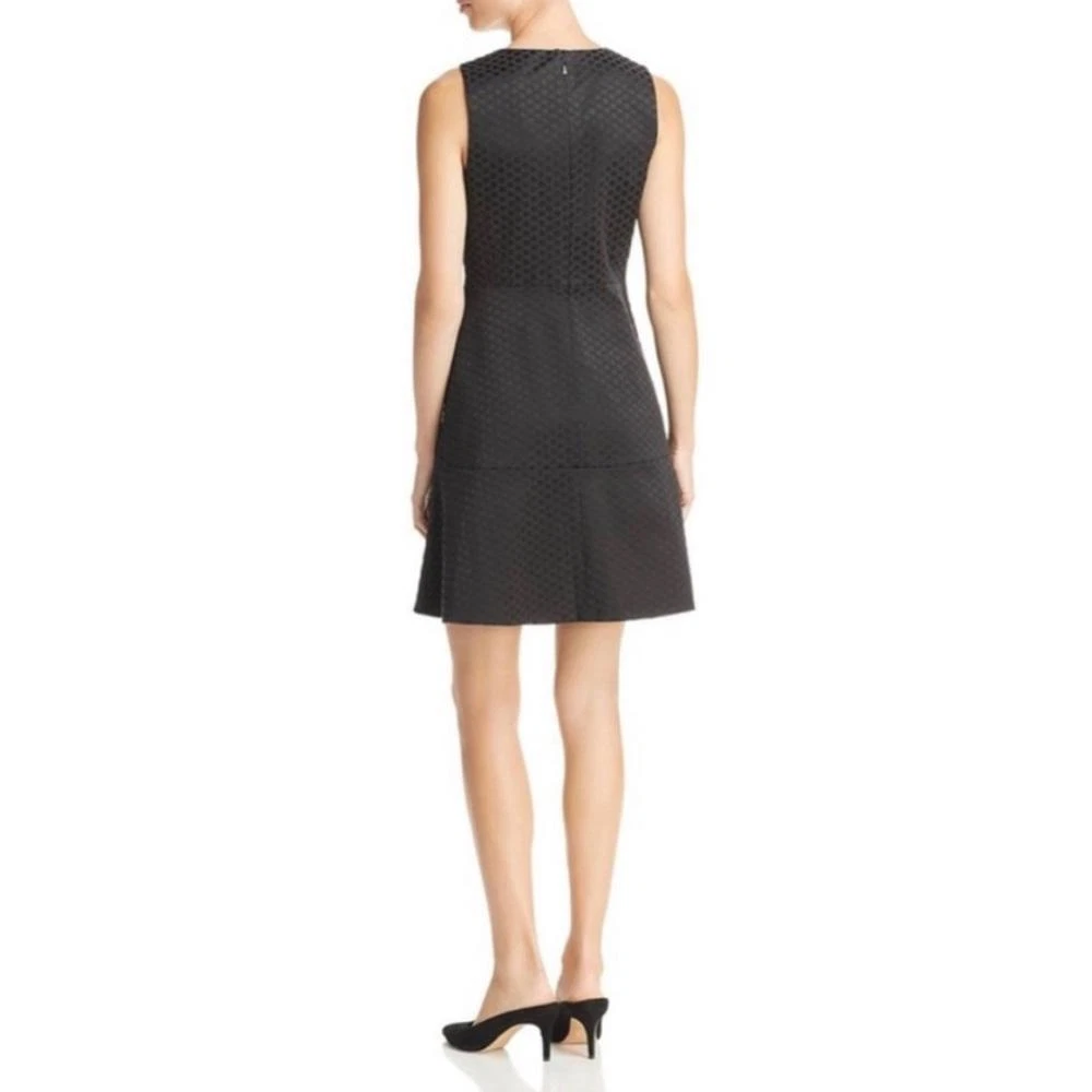 Abito Kate Spade Bakery Dot Jacquard Mini Fit Svasato Nero 2