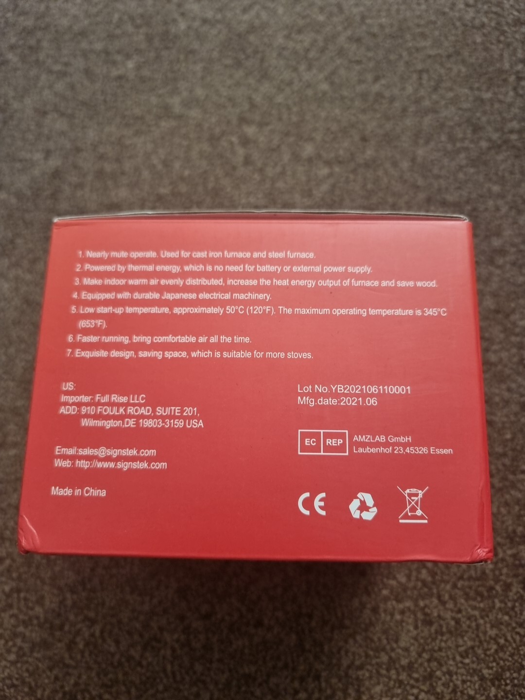 VonHaus 14/061 Wood Stove Fan Black 702895064586 eBay