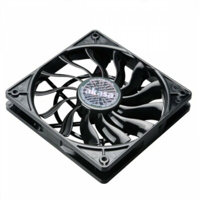 Akasa Slim Slimfan 120 mm 12 cm PWM PC Gehäuse Lüfter 120 x 120 x 15 mm 54,55CFM 