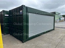 20ft x 8ft Roller Shutter Shipping Container, kiosk - bar - shop (REFGSC0001)