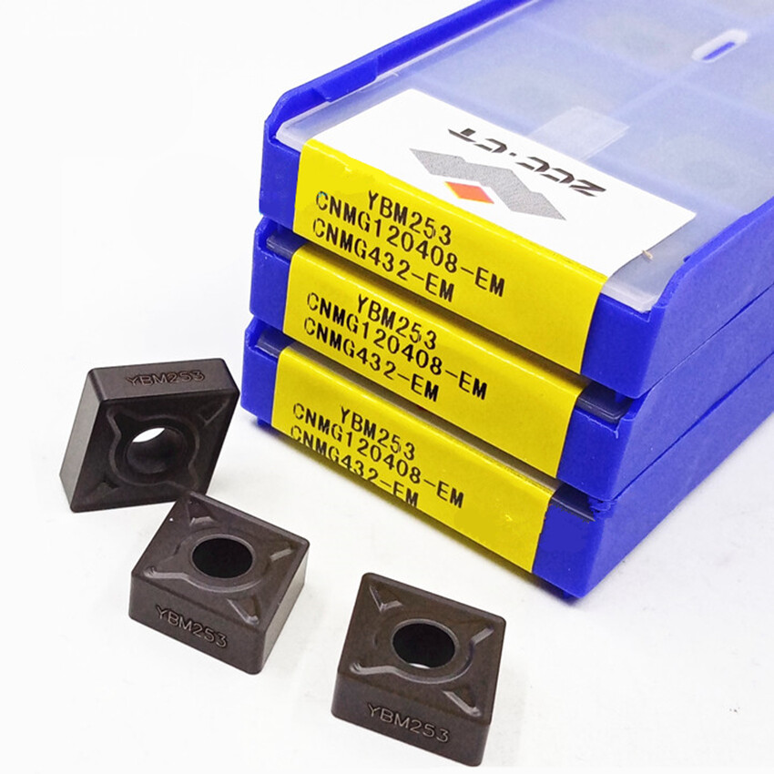 10pcs CNMG120408-EM YBM253 CNMG432-EM ZCC.CT CNC blade Carbide