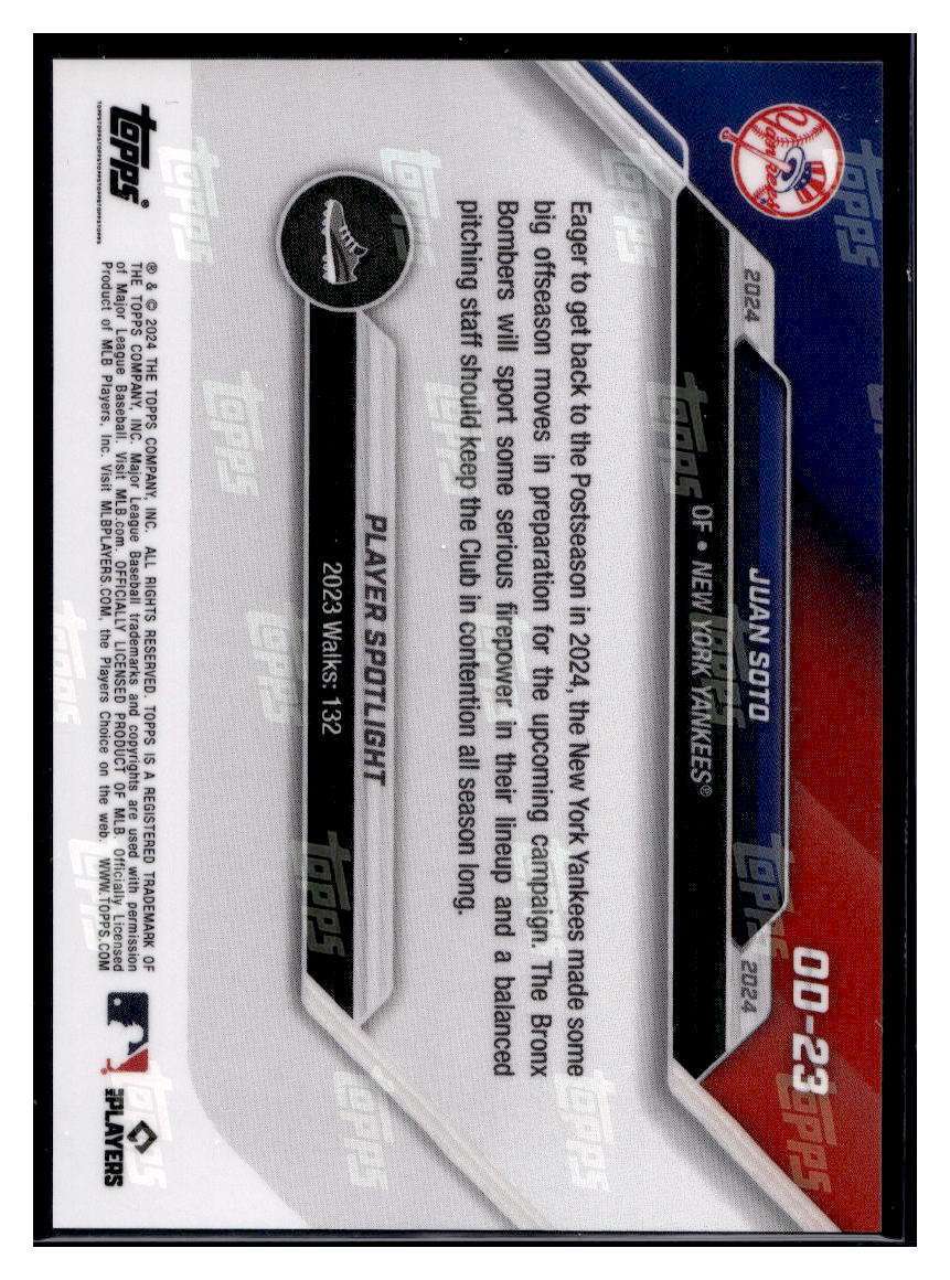 2024 Topps Now Road to Opening Day OD-23 Juan Soto Black